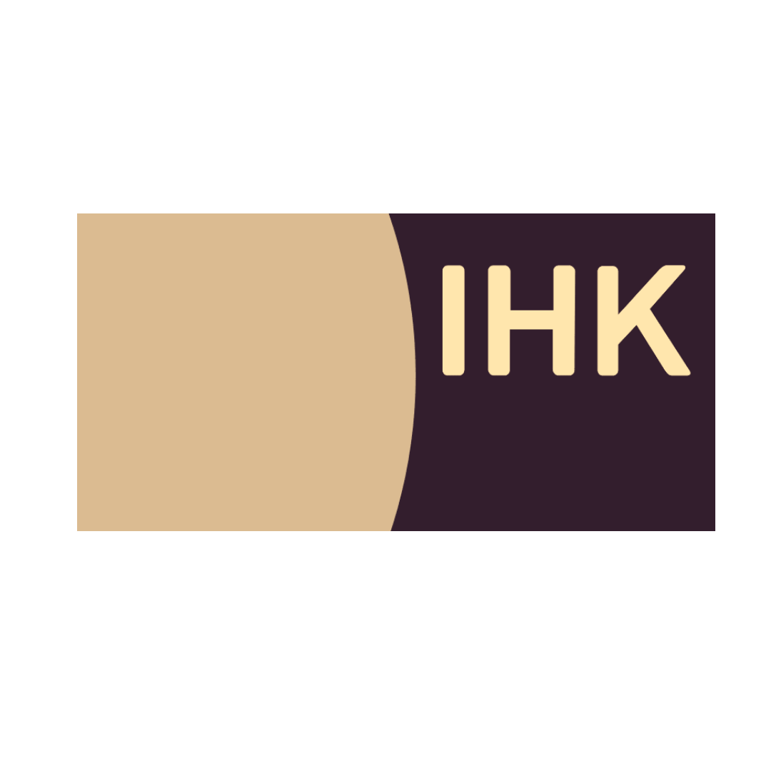 Das Logo der IHK mit goldenem FRANKENGRUND-Farbcode hinterlegt