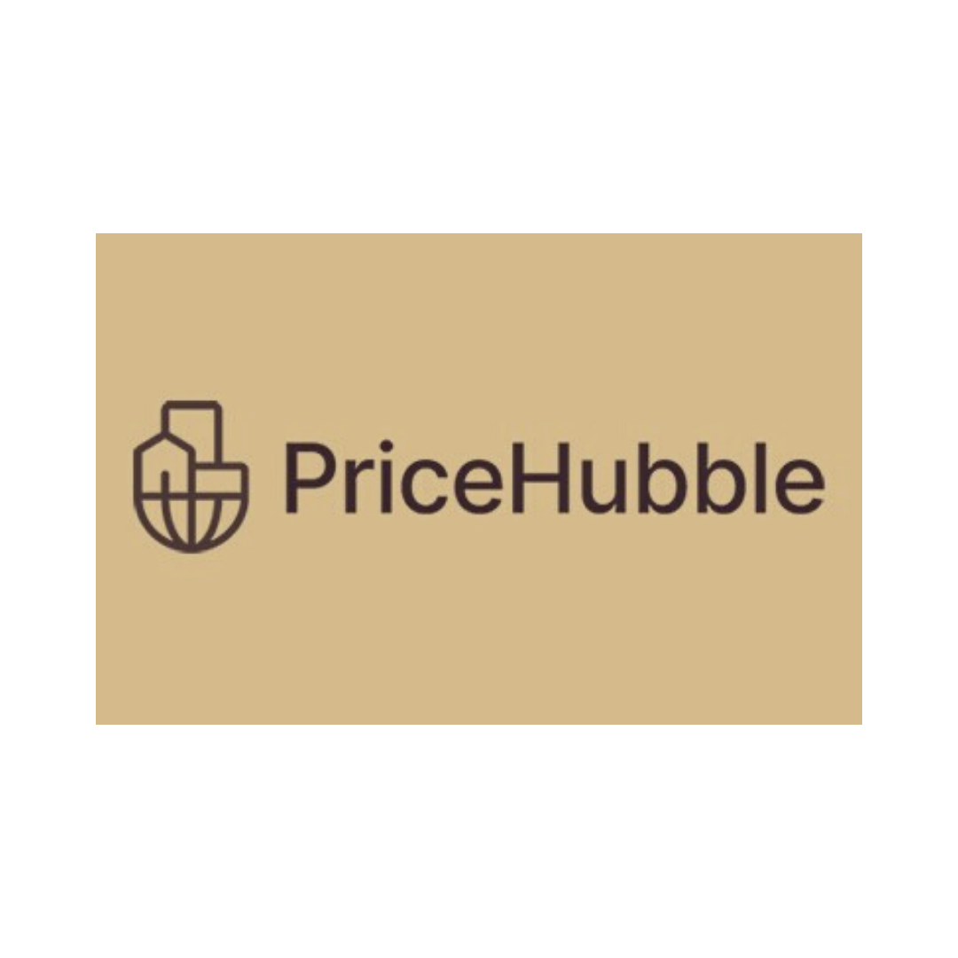 PriceHubble Logo mit goldenem FRANKENGRUND-Farbcode hinterlegt